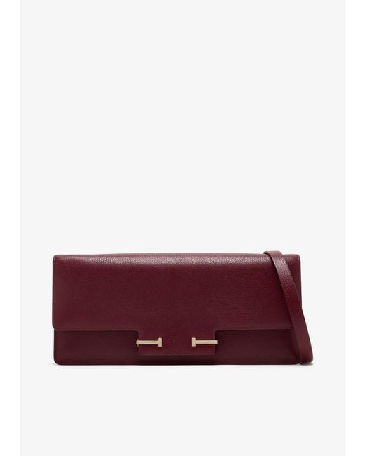 Tom Ford Purple Aube E/W Shoulder Bag