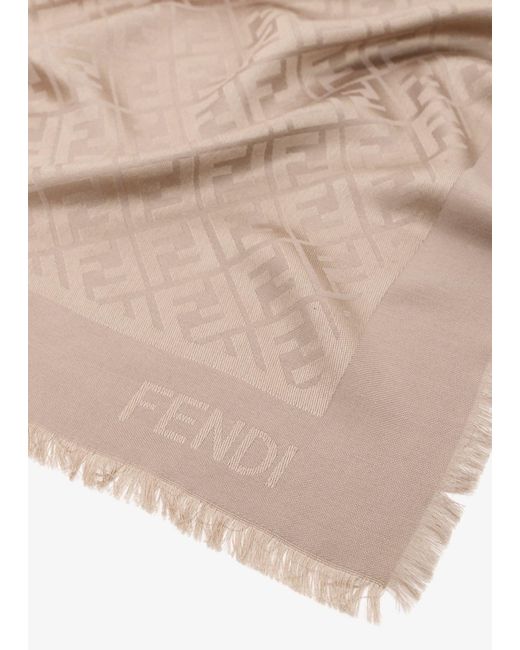 Fendi Natural Ff Shawl