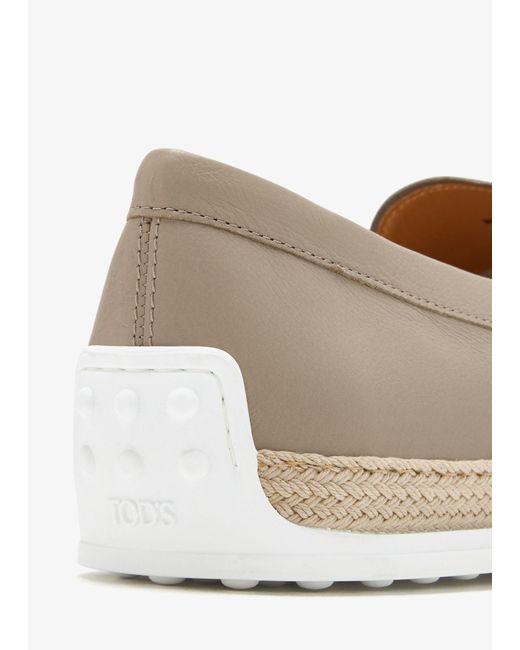 Tod's White Gommino Slip-On Loafers for men