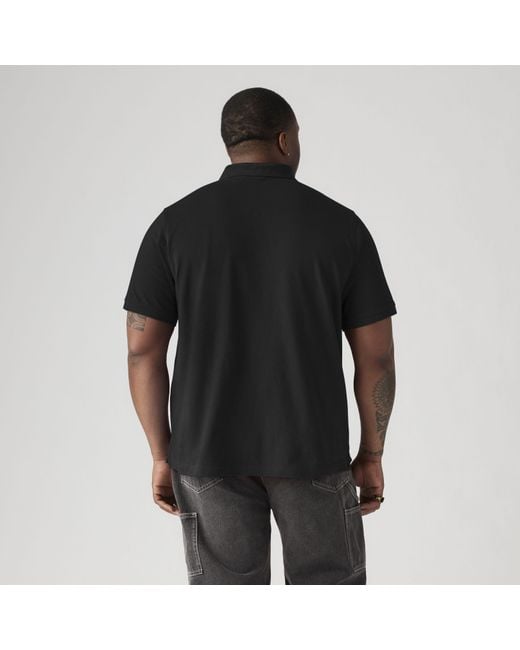 Levi's Black Housemark Polo (Big & Tall) for men