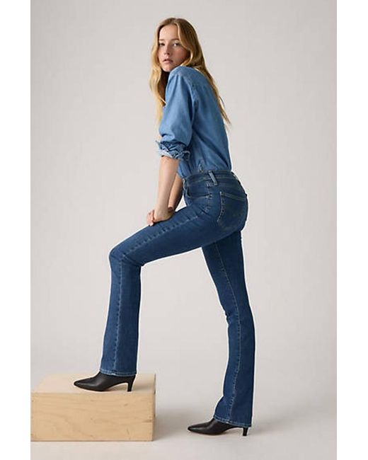 Levi's Blue 725 High Rise Bootcut Jeans