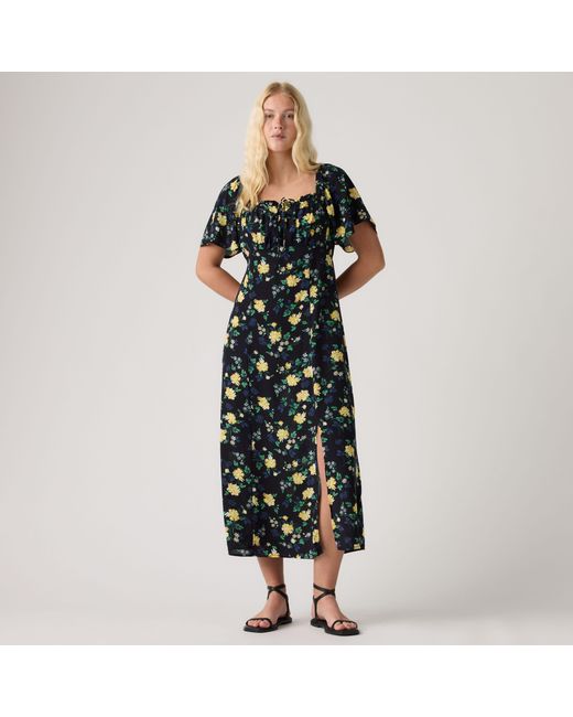 Levi's Amara Column Midi Jurk in het Multicolor