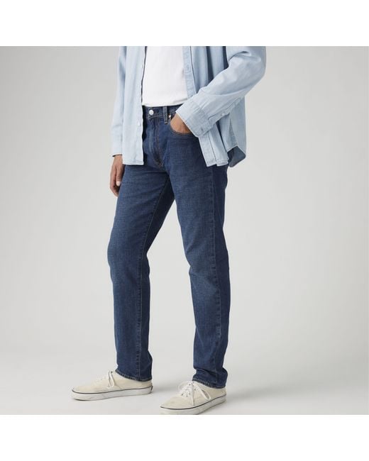 Levi's Blue 502 Taper Linen+ Denim Jeans for men