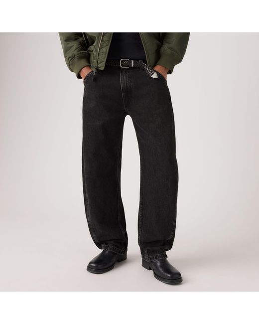 Levi's Black Baggy Barrel Jeans for men
