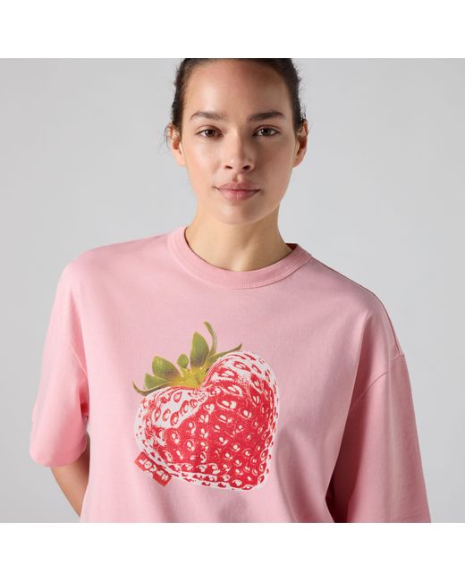 Levi's Pink Graphic Tabor Tee