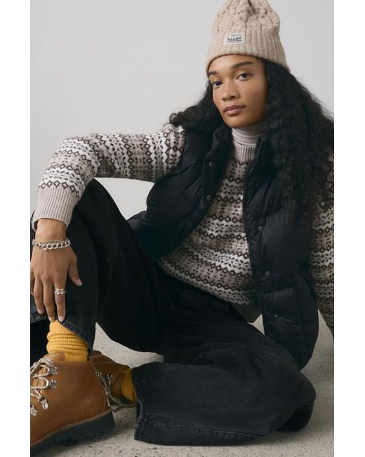 Levi's Black Western Bubble Vest