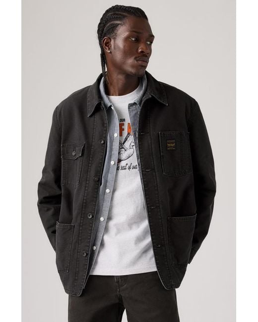 Levi's Gray Berkley Chore Coat Lined for men
