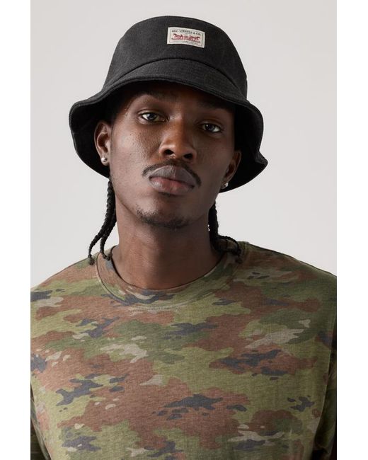 Bucket Hat Strauss di Levi's in Black da Uomo