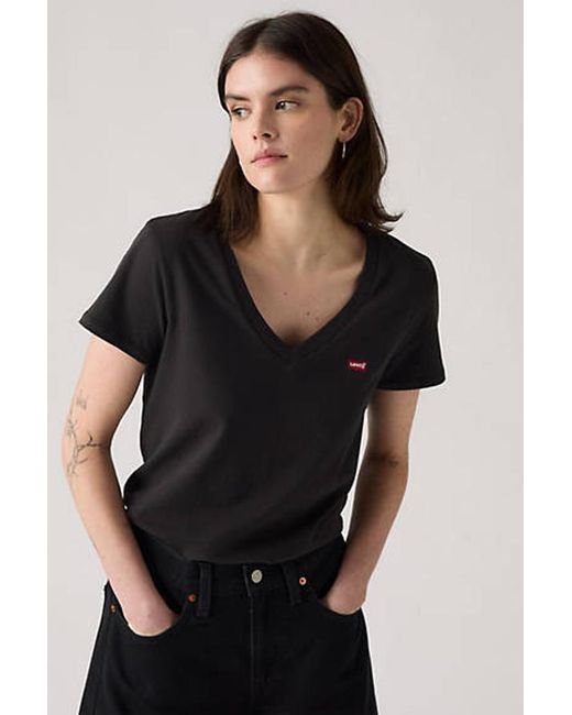 Levi's Black Das Perfekte T Shirt Mit V Ausschnitt (2Er Pack)