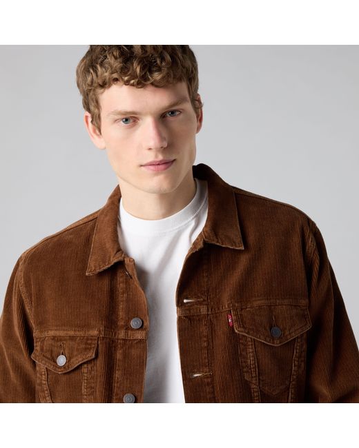 Levi's Brown Corduroy Trucker Jacket for men