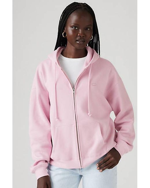Levi's Pink Everyday Zip Up Hoodie