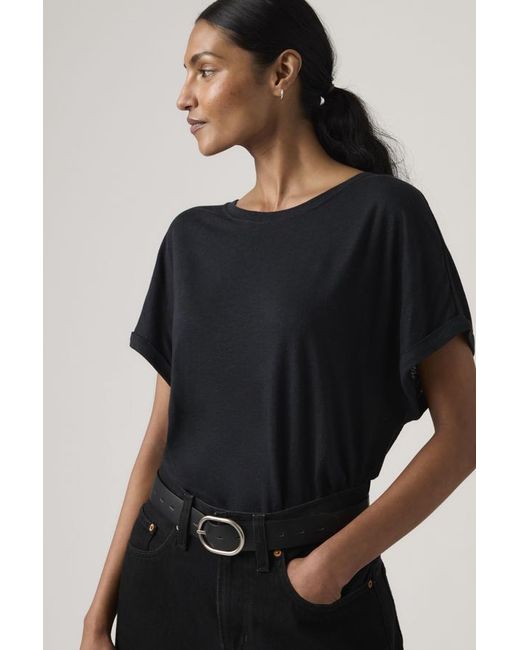 Levi's Black Lori Linen Dolman Tee