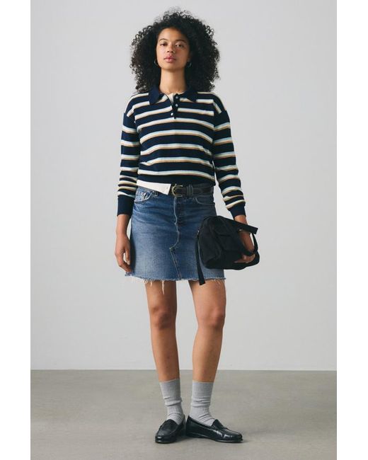 Levi's Blue Supersoft Long Sleeve Polo