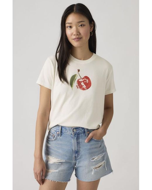 Levi's Favorite T Shirt Met Print in het Multicolor