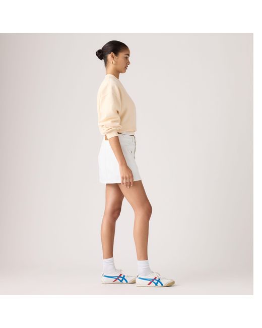 Levi's Skort Met Knoopsluiting Vooraan in het Natural