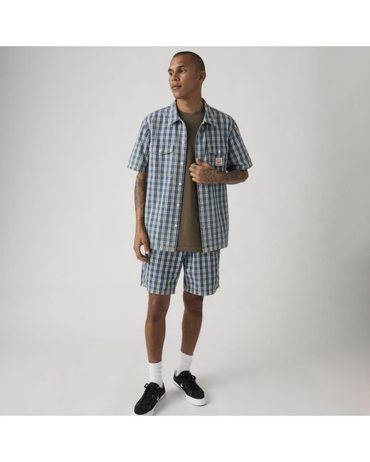 Levi's Pull On Work Lightweight Short in het Blue voor heren