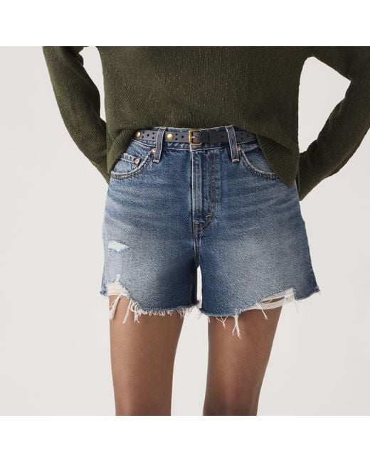 Levi's Blue Ribcage Shorts