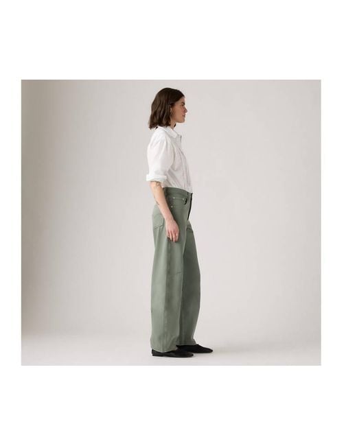 Jeans Baggy Barrel Modello Dad di Levi's in Green