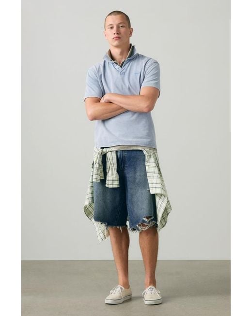 Levi's Blue 478 Baggy Shorts for men