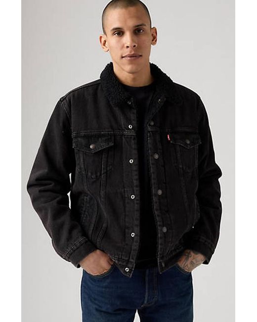 Trucker Jacket Type Iii Sherpa Levi's de hombre de color Black