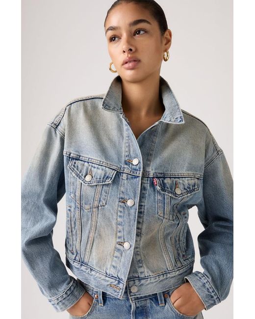 Levi's Blue Cropped '90S Trucker Jacket