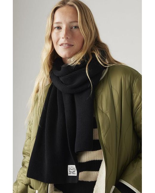Levi's Black Backpatch Scarf for men