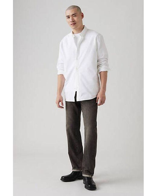 Jeans 505 Regular Selvedge di Levi's in White da Uomo