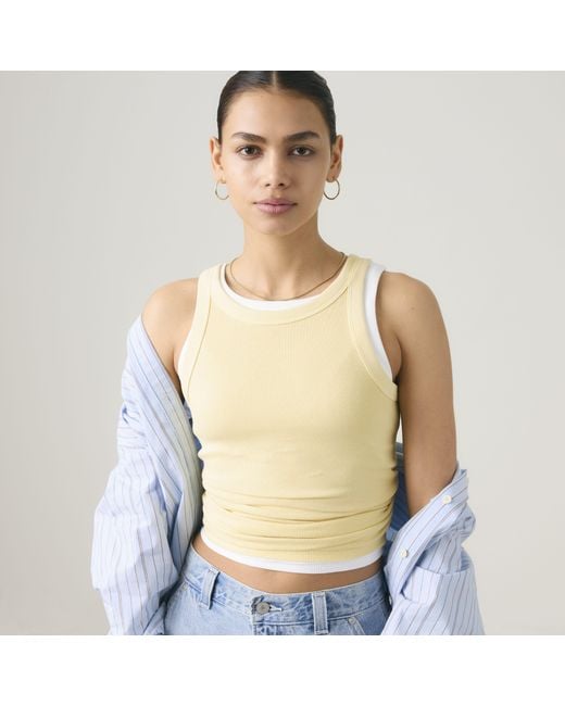 Levi's Blue Essential Racer Tank Top