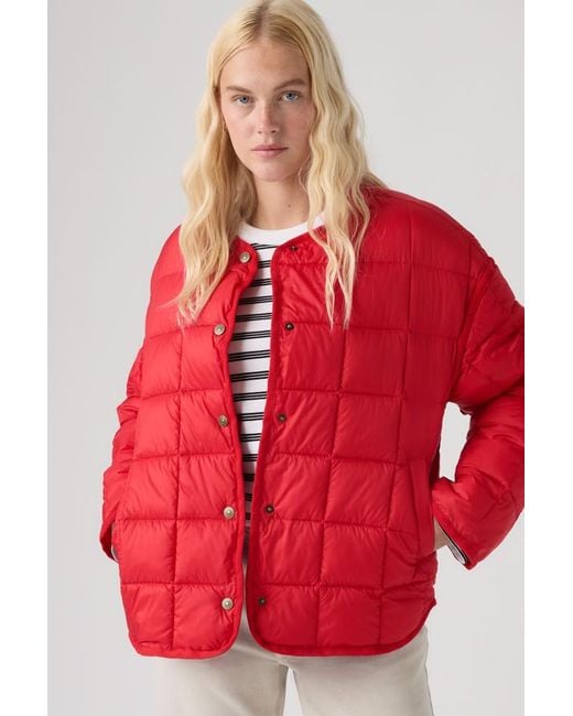 Levi's Red Poppy Quilted Puffer Jacket