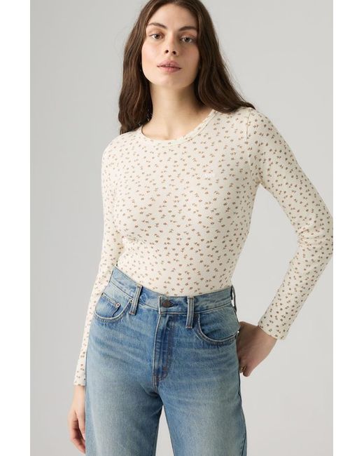 Levi's Natural Hayes Long Sleeve Tee