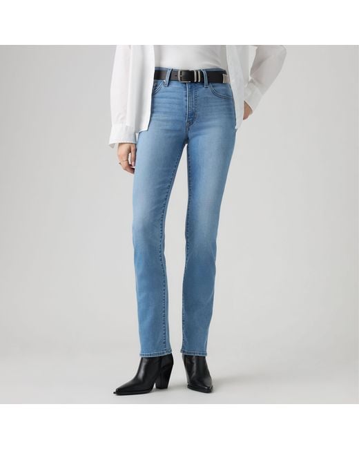 Levi's Blue 722 High Rise Slim Jeans
