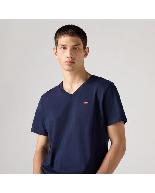 Levi's Original Housemark T Shirt in het Blue voor heren