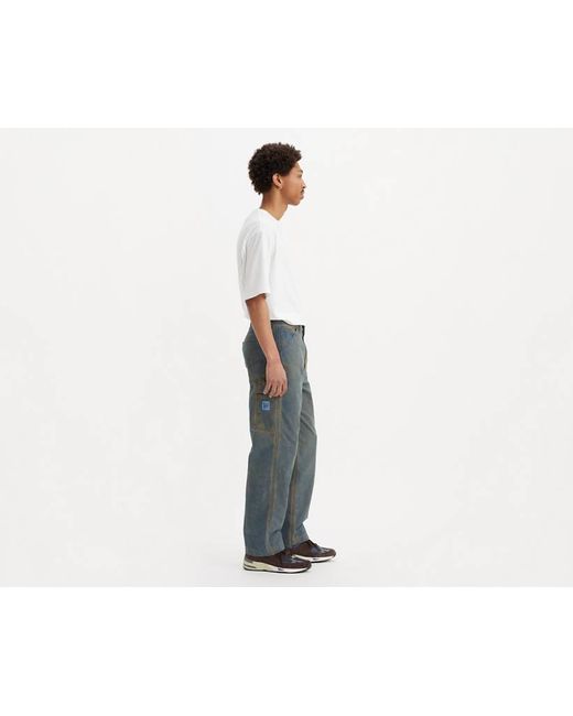 Levi's Black 568 Loose Straight Carpenter Pants for men