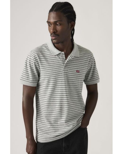 Levi's Gray Housemark Polo for men