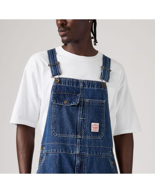 Levi's Blue Loose Overalls for men