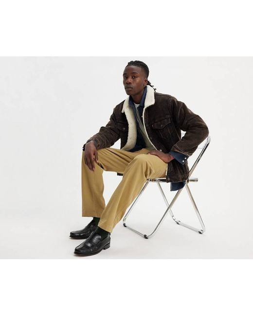 Levi's Black Xx Chino Authentic Relaxed Trousers for men