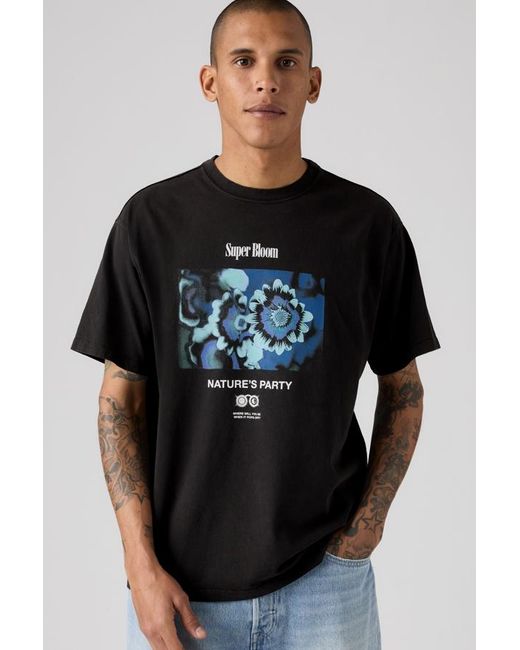 Levi's Black Graphic Vintage Fit Tee for men