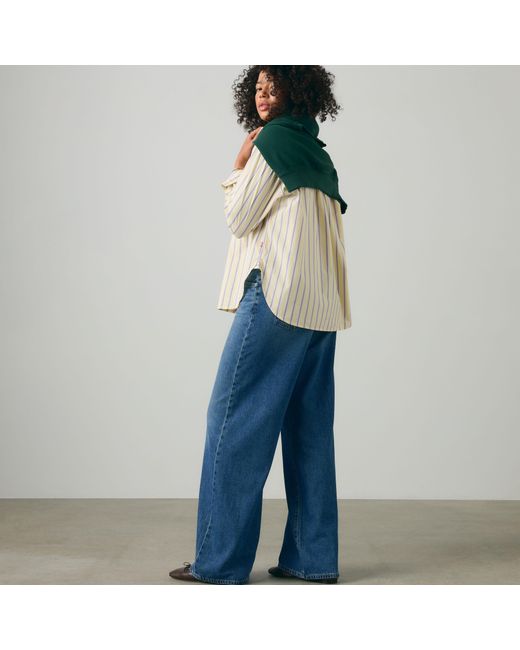 Levi's Blue Cinch Wide Leg Lightweight Jeans