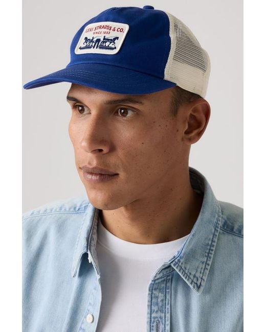 Levi's Blue Presidio Trucker Cap