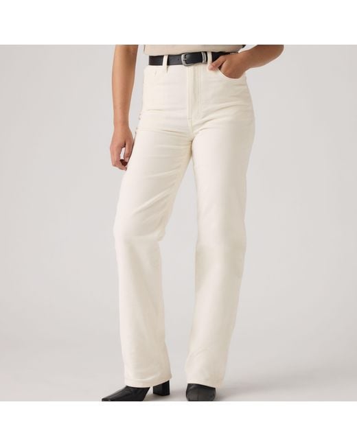 Levi's Natural Ribcage Full Length Corduroy Pants