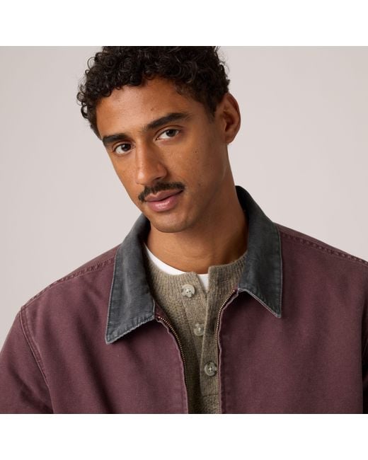 Levi's Castro Full Zip Lined Jacket in het Purple voor heren