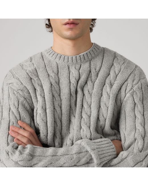 Levi's Laurel Crew Sweater in het Gray voor heren