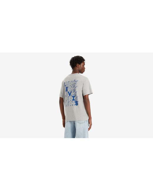 Camiseta estampada con fit holgado Levi's de hombre de color Black