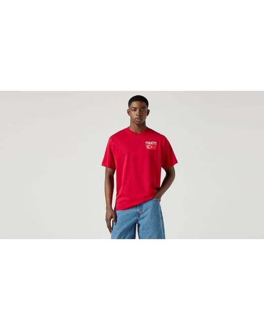 Red tabTM t shirt vintage Levi's pour homme