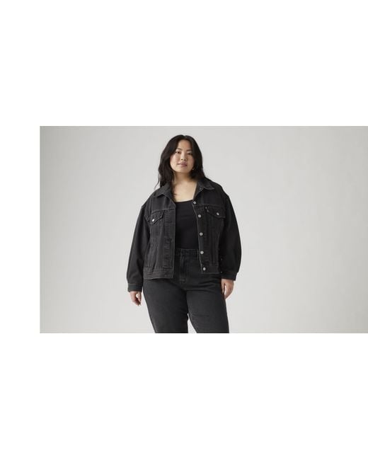 '90S Trucker Jacket (Plus Size) Levi's de color Black