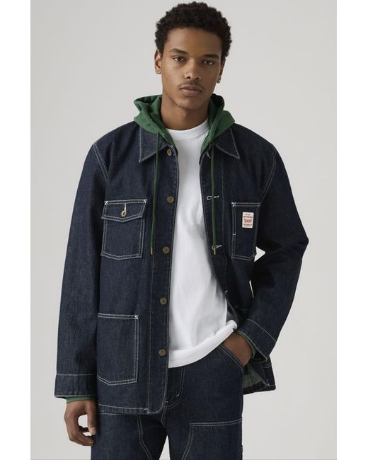 Levi's Blue Berkley Chore Coat for men