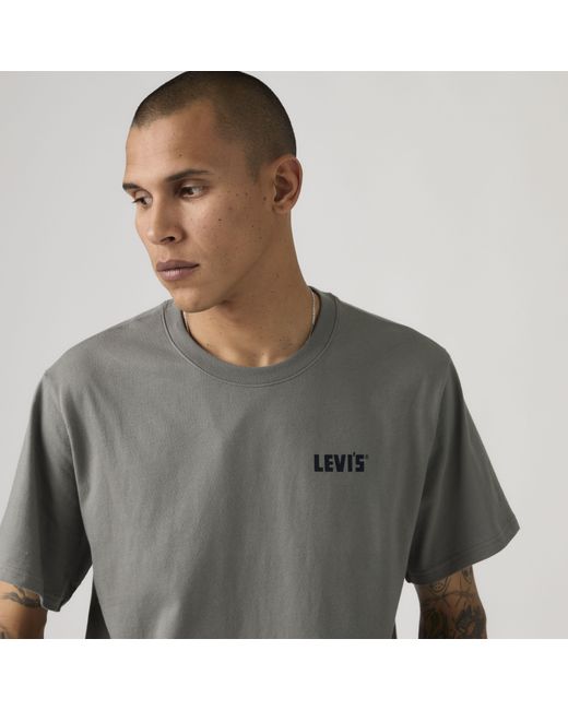 Levi's Gray Relaxed Fit Graphic Tee for men