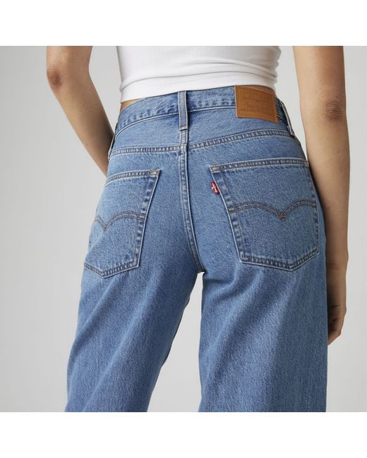 Levi's Blue Baggy Dad Jeans