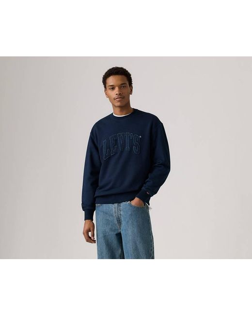 Sudadera De Cuello Redondo Standard Graphic Levi's de hombre de color Blue