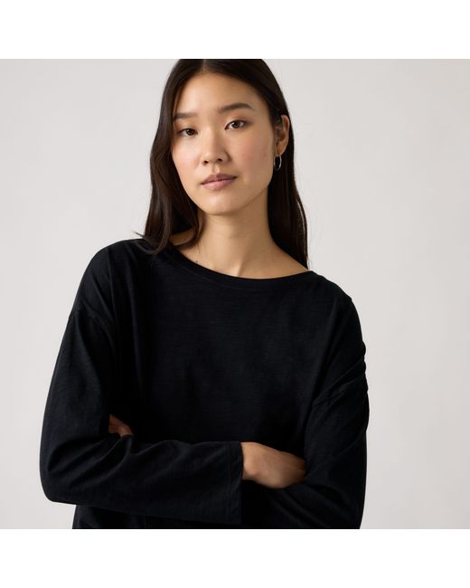 Levi's Blue Julie Slub Long Sleeve Tee